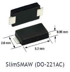 Mechanical Drawing - Vishay Semiconductors eSMP® Package Evolution